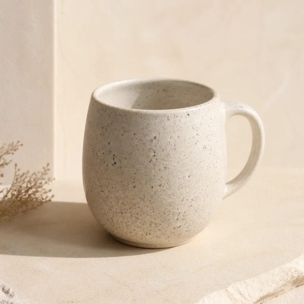 Handmade Stoneware Coffee Mug — Hand-Thrown Pottery
